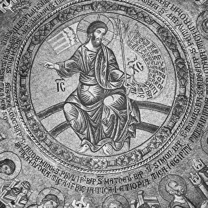 The blessing Saviour; central detail of a dome mosaic, St. Mark's Basilica, Venice