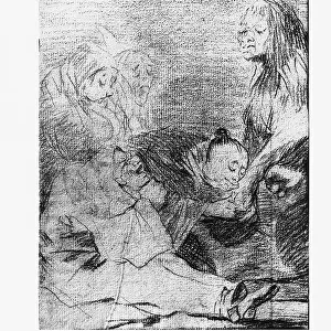 A Gift for the Master, drawing by Goya in the Prado Museum in Madrid
