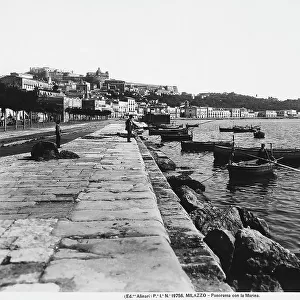 The seafront and the pier of Milazzo