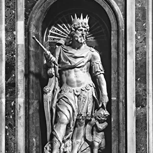 Statue of David, work by Nicolas Cordier, Paolina Chapel, Basilica Santa Maria Maggiore, Rome