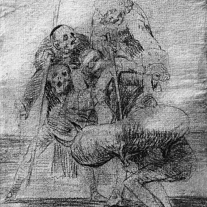 "What one does to another, " drawing by Goya, in the Prado Museum in Madrid