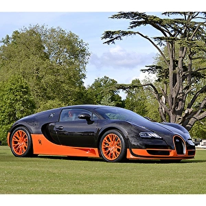 Bugatti Veyron Super Sport WRE (World Record Edition, 1 of 6 made), 2011, Black, & orange