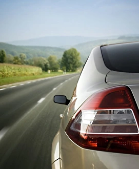 Car on Road RF 2000s current contemporary moving concept Car on Road RF 2000s current contemporary moving concept