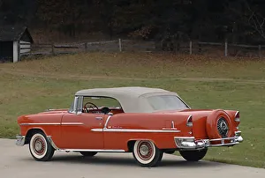 Chevrolet Bel Air, 1955, Red, & white