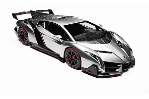 Lamborghini Veneno (3 made, £3million each, at Geneva Show 2013), 2013, Silver Lamborghini Veneno (3 made, £3million each, at Geneva Show 2013), 2013, Silver