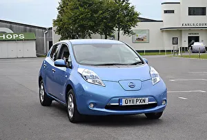 Nissan Leaf (electric car), 2011, Blue, light