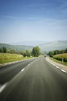 Road into the distance RF 2000s current contemporary moving