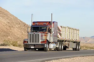 Peterbilt K52 Tractor unit with loaded trailer Peterbilt K52 Tractor unit with loaded trailer