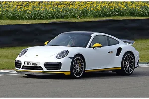 Porsche 911 (991) Turbo S, 2016, White, & yellow Porsche 911 (991) Turbo S, 2016, White, & yellow
