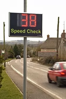 Speed Check Warning Sign