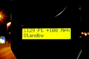 Speed reading on Police camera M6 Speed reading on Police camera M6