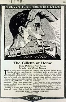 Advertisement for Gillette Safety Razor