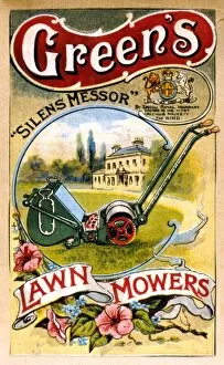 Advertisement for Greens Lawn Mowers