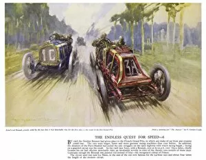 Autocar Poster -- first French Grand Prix