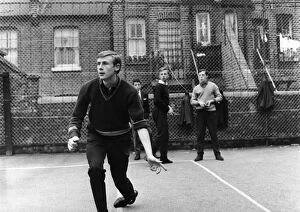 Young men playing cricket at a Lambeth youth club