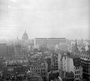 Transformation of City of London looking towards St Pauls Cathedral from the Monument